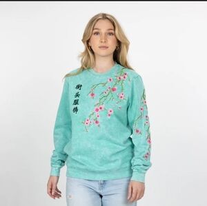 Blind Rooster Embroidered Sweatshirt Size Medium
